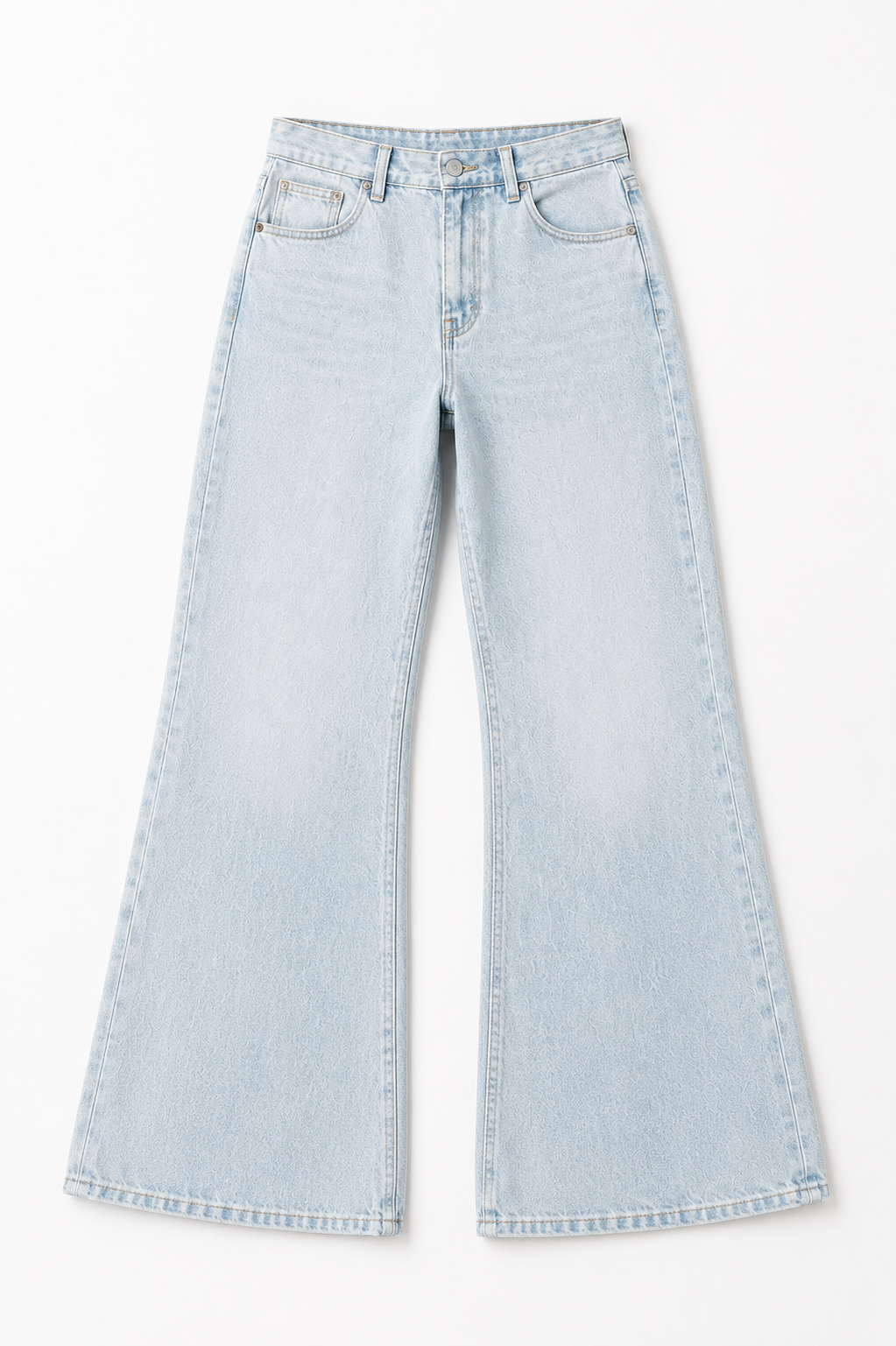 Wide Leg Flared Jean — Light Wash
