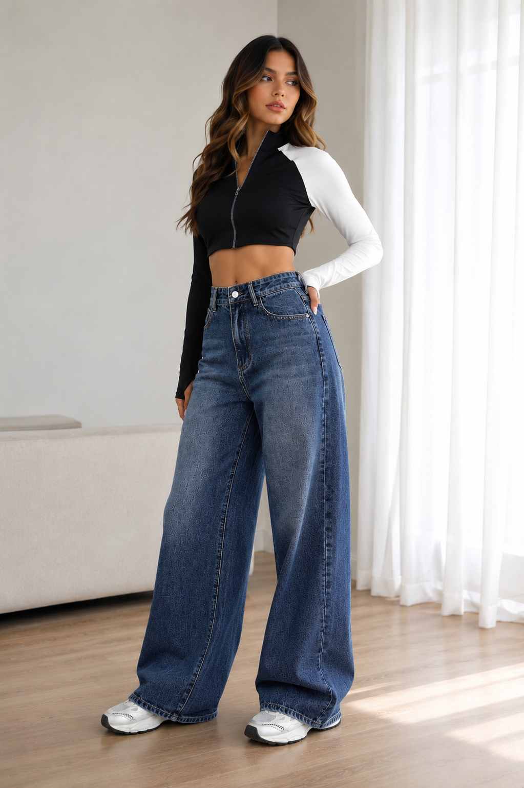 Wide Leg Jean ' Medium Blue