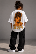 She Knows Tee — White