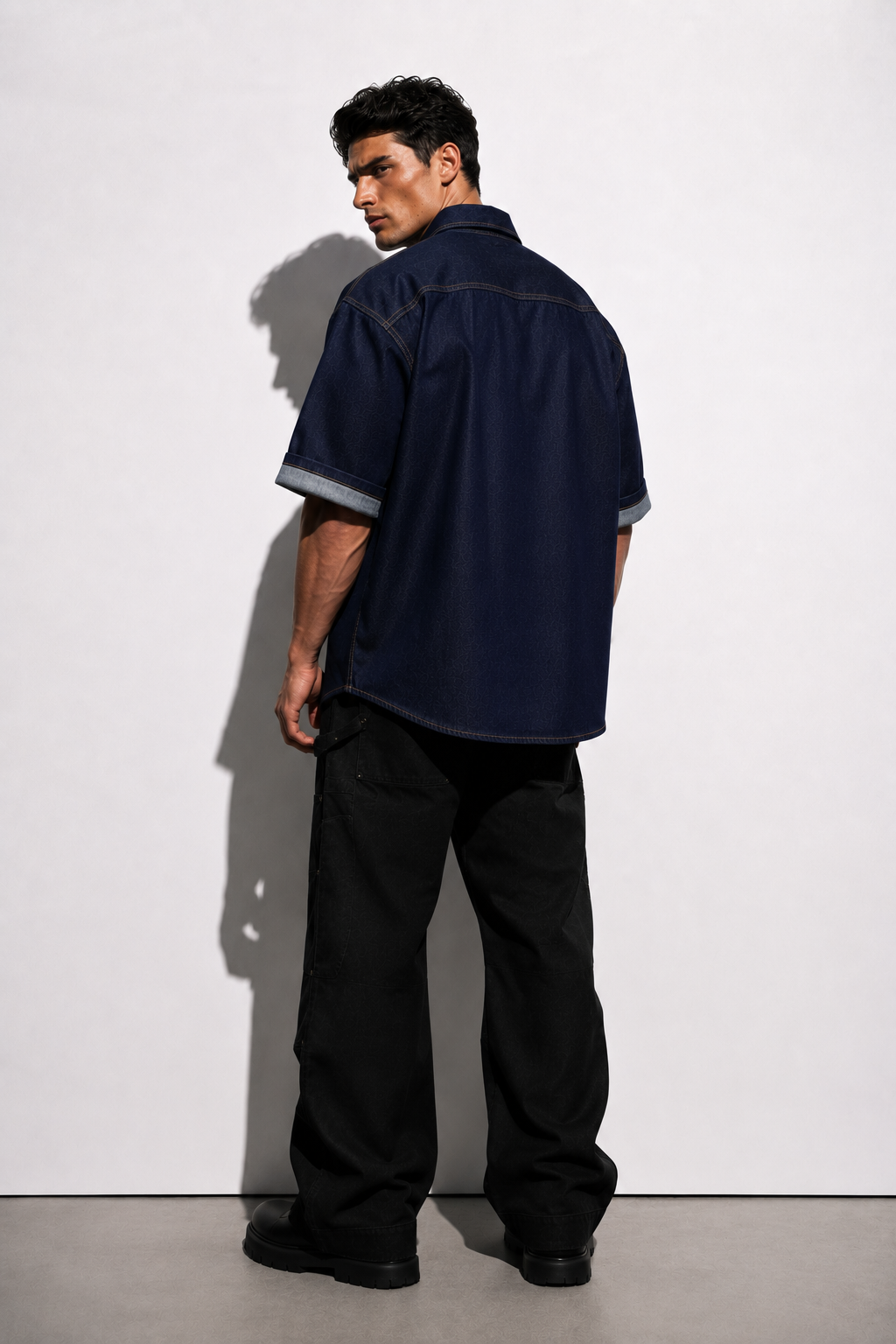 Enigma Denim Shirt — Deep Blue