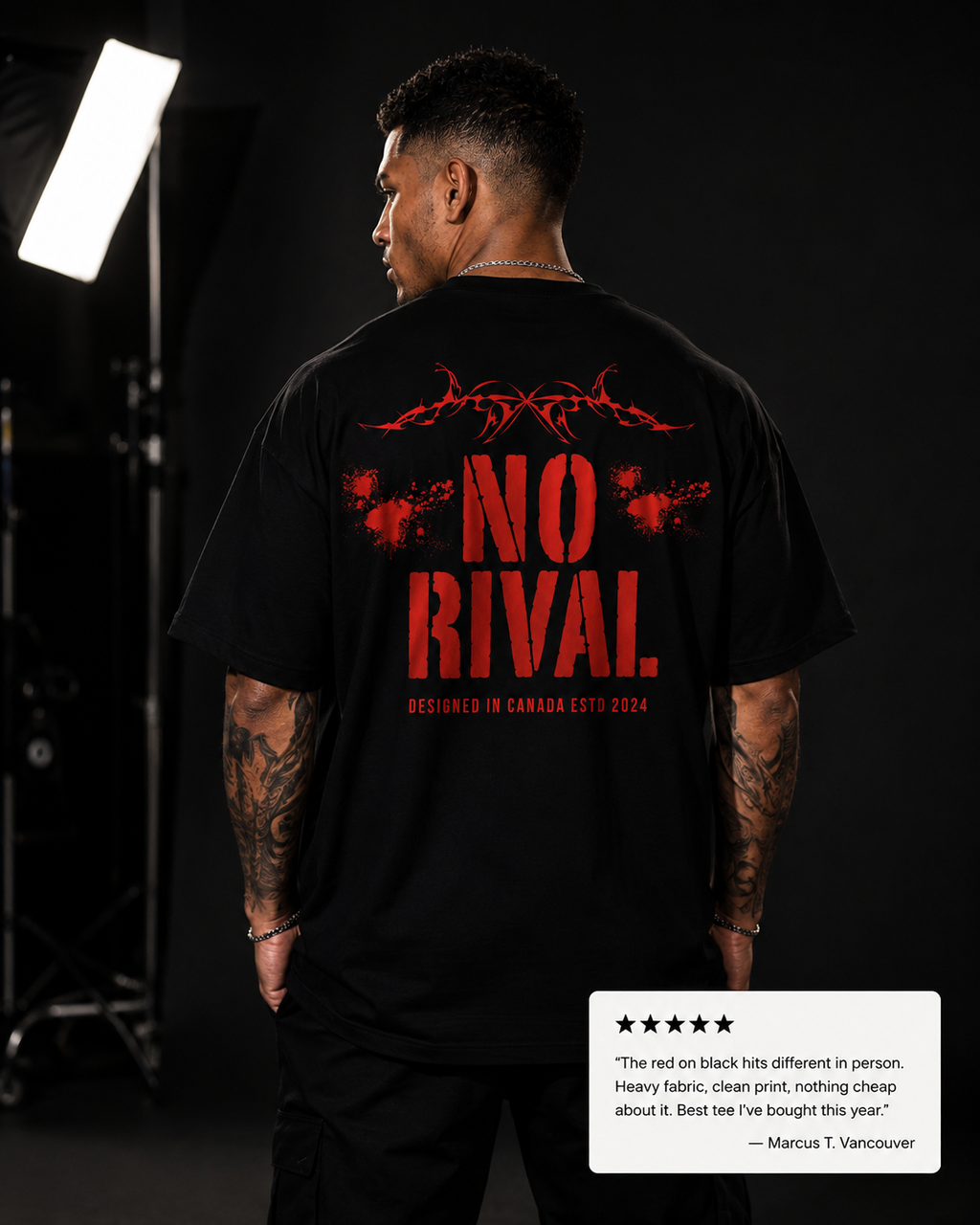 No Rival. Tee — Black