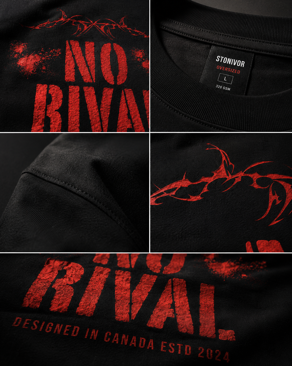 No Rival. Tee — Black