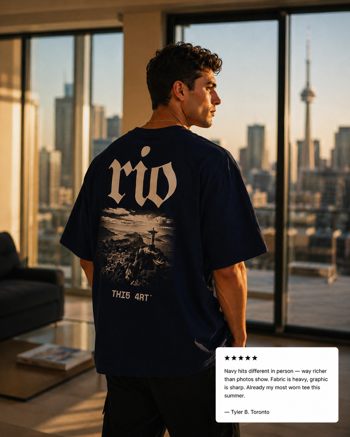 Rio Tee — Navy
