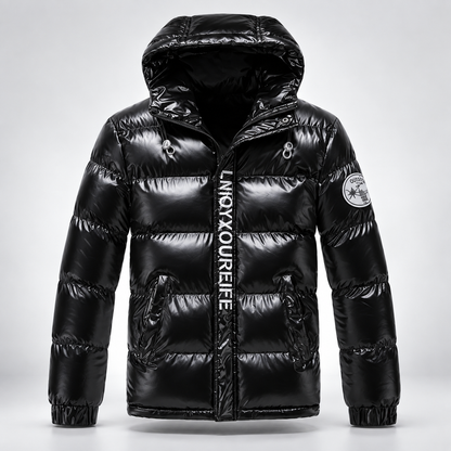 Men's Plus Size Zip Up Puffer Jacket