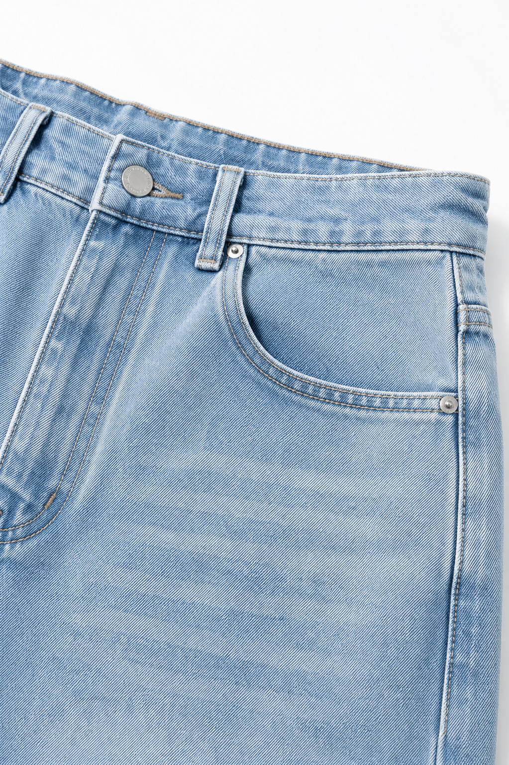 Baggy Wide Leg Jean — Sky Blue