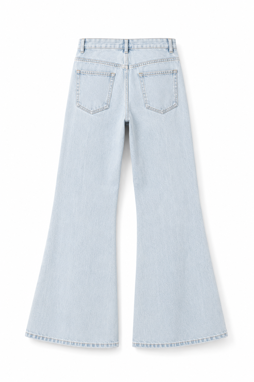 Wide Leg Flared Jean — Light Wash