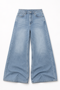Baggy Wide Leg Jean — Sky Blue